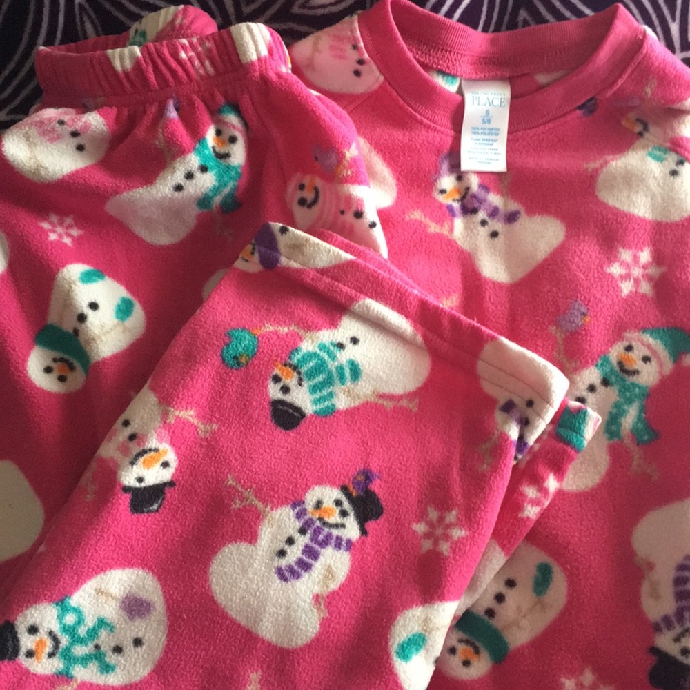 Girls Snowman ⛄️ 2pc pajamas